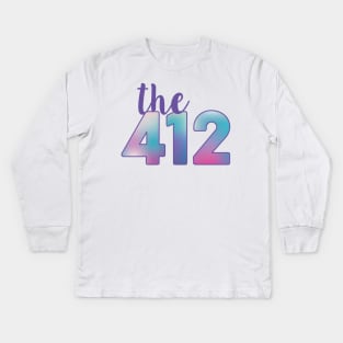 The 412 Area Code Kids Long Sleeve T-Shirt